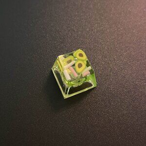 Avocado Green Translucent Keycap for OEM Mechanical Keyboard with Cross …